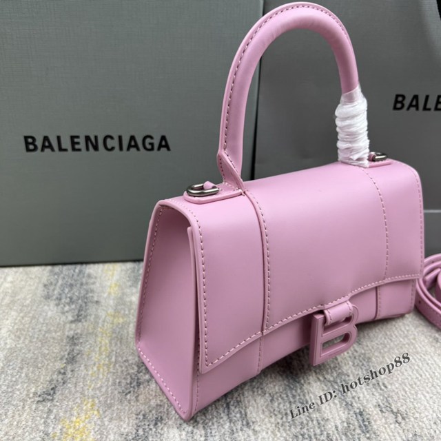 Balenciaga專櫃爆款新色xs號鱷魚紋Hourglass沙漏包 巴黎世家頂級原單手提肩背包 款號：8896 fyj1224